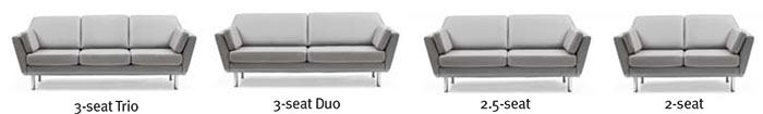Stressless Air Leather Sofa, Loveseat and Sectional by Ekornes