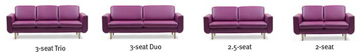 Stressless Joy Leather Sofa, LoveSeat and Longseat by Ekornes