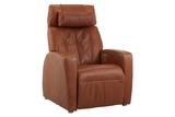 The Positive Posture Luma Designer Harness Cuero Leather Zero  Gravity Recliner Chair