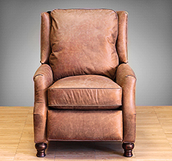 Barcalounger Ashton II Recliner Chair Havana Brown Leather Recliner