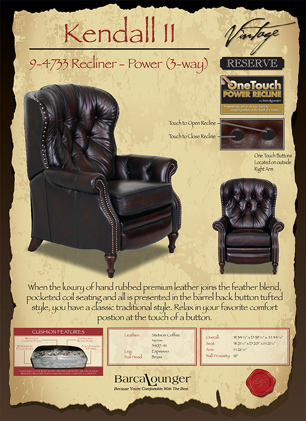 Barcalounger Kendall II Recliner Chair Colors