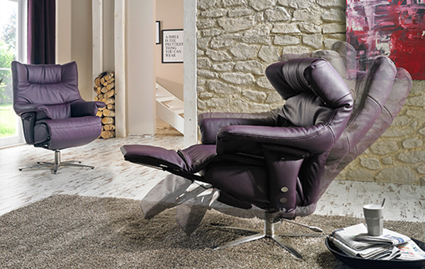 Himolla Harmony Leather ZeroStress Integrated Recliner Chair